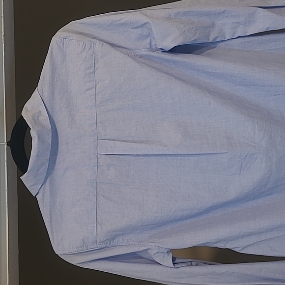 Talbots Light Blue Cotton Oxford Shirt XS | Side Button Detail - Picture 5 of 15
